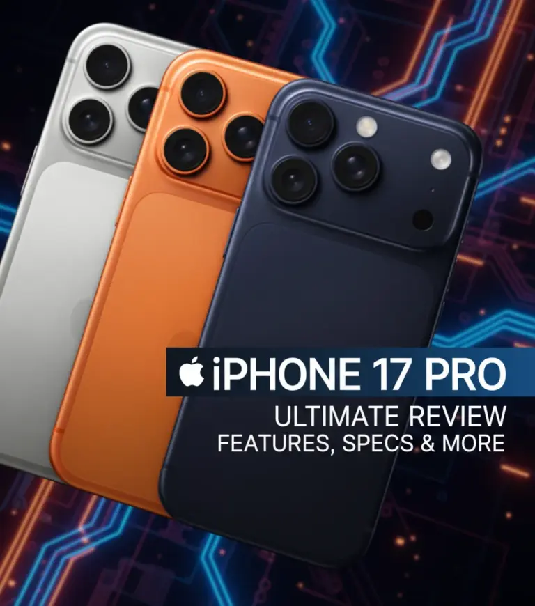 Apple iPhone 17 Pro Max 2025 showing front display and back camera design